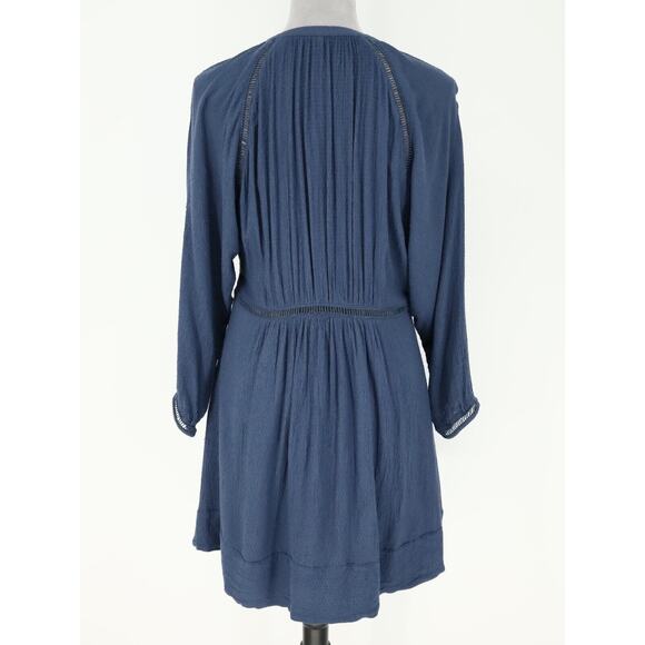 Free People Dress Womens Small Blue Rayon Babydoll Swing Trapeze Pullover - Picture 2 of 15